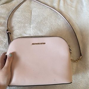 Pink Michael Kors Purse, Gold Chain